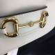 Gucci Horsebit 1955 Shoulder Bag White Leather