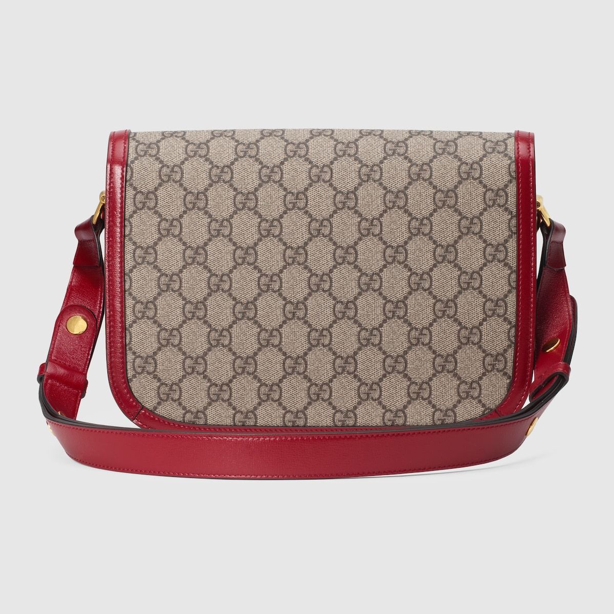 Gucci Horsebit 1955 Shoulder Bag Gg Supreme/Red