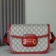 Gucci Horsebit 1955 Shoulder Bag Gg Supreme/Red