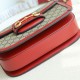 Gucci Horsebit 1955 Shoulder Bag Gg Supreme/Red