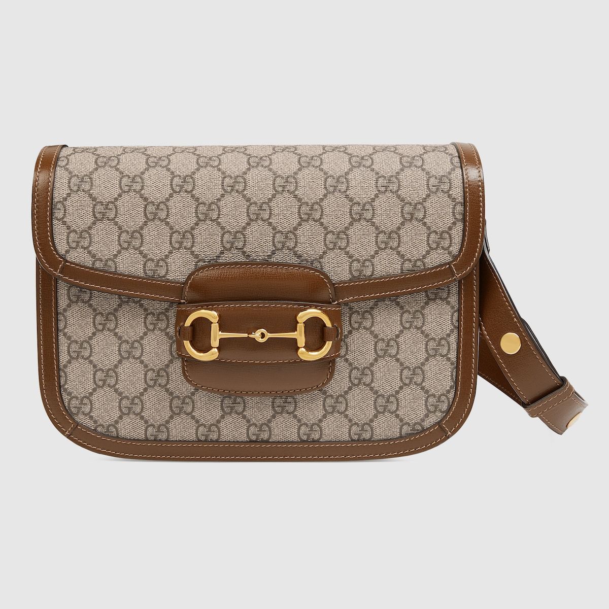 Gucci Horsebit 1955 Shoulder Bag Gg Supreme/Brown