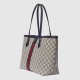 Gucci Ophidia Gg Medium Tote Beige And Blue Supreme