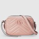 Gucci Gg Marmont Mini Shoulder Bag Light Pink Leather