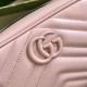 Gucci Gg Marmont Mini Shoulder Bag Light Pink Leather