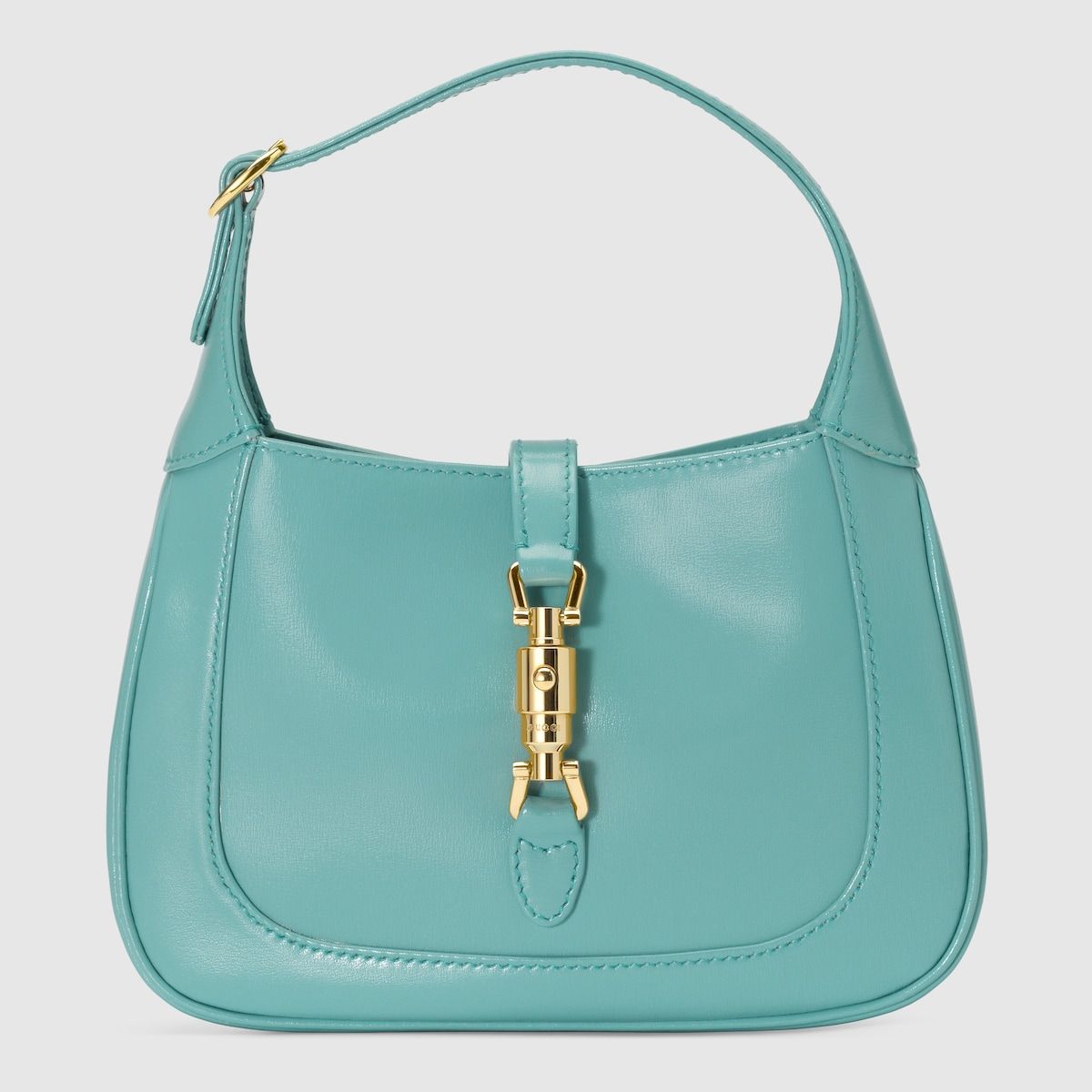 Gucci Jackie 1961 Mini Shoulder Bag Light Blue Leather