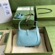 Gucci Jackie 1961 Mini Shoulder Bag Light Blue Leather