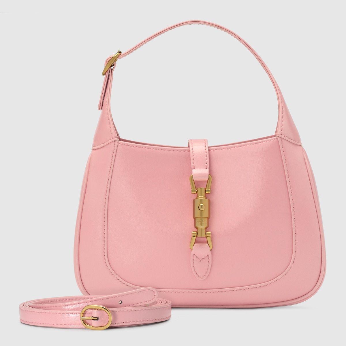 Gucci Jackie 1961 Mini Shoulder Bag Light Pink Leather