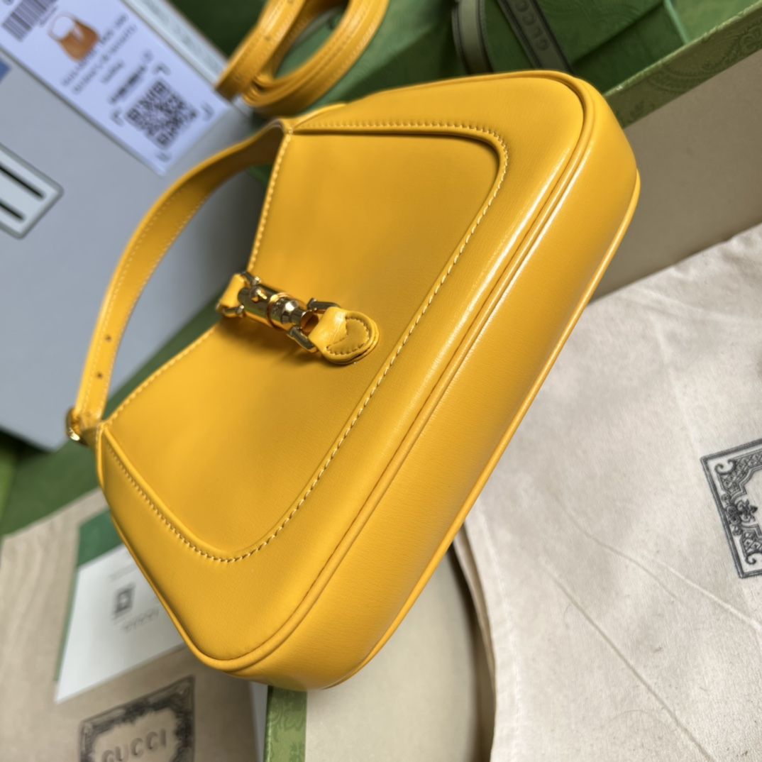 Gucci Jackie 1961 Mini Shoulder Bag Yellow Leather