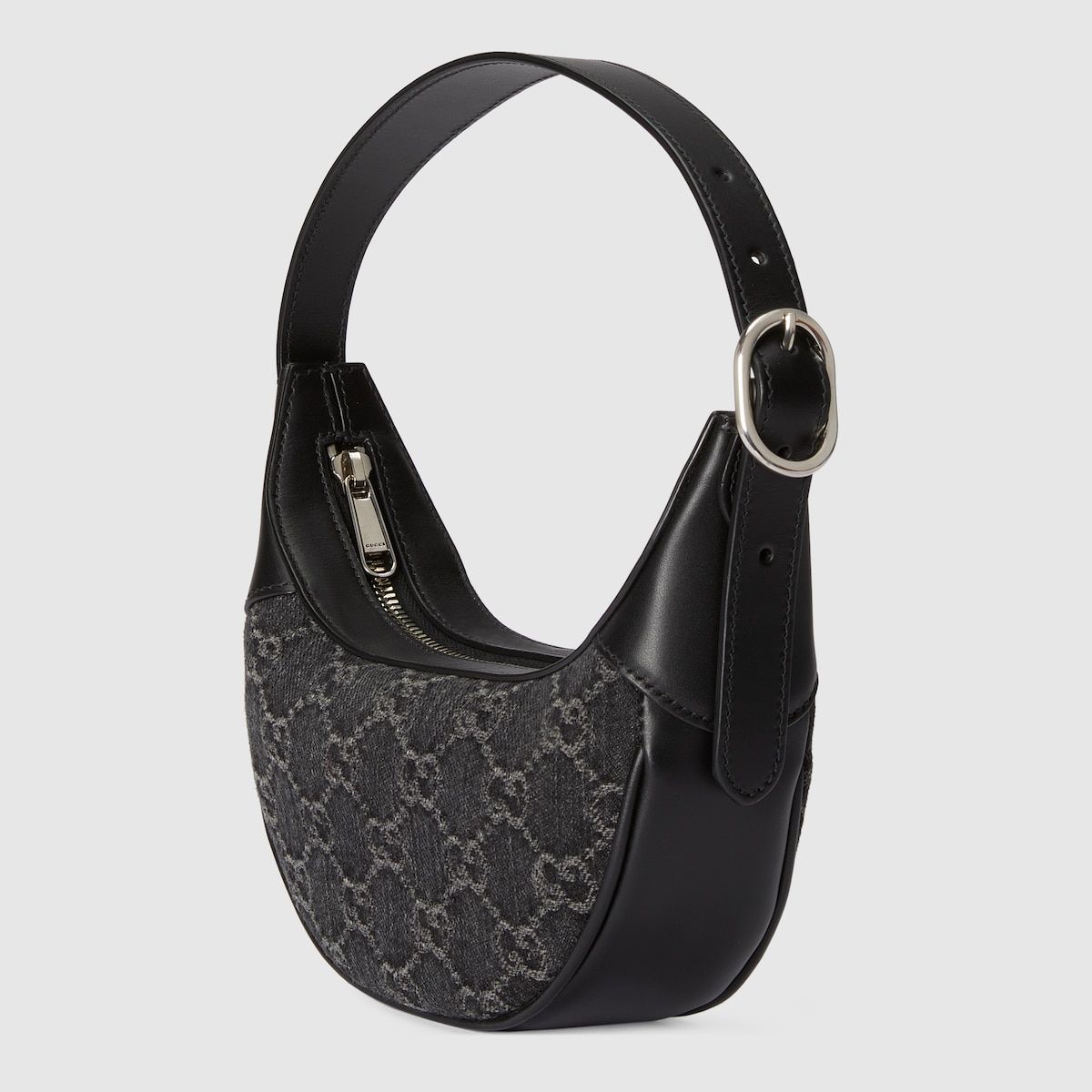 Gucci Ophidia Gg Mini Bag Grey And Black Denim