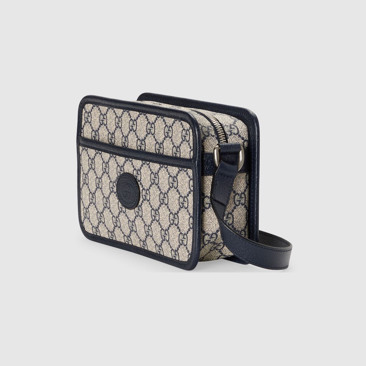 Gucci Mini Bag With Interlocking G Beige And Blue Supreme