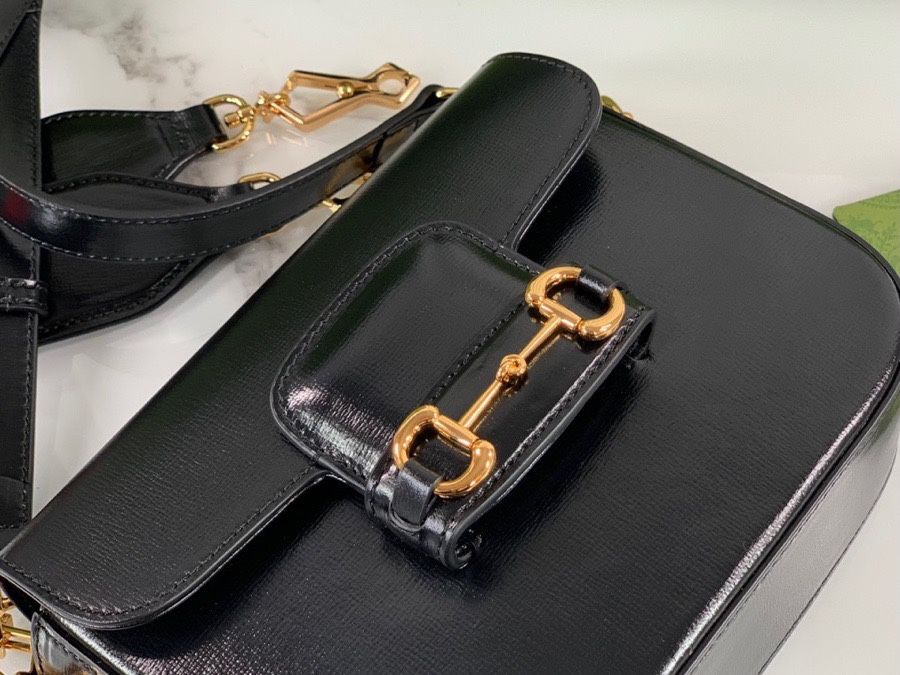 Gucci Horsebit 1955 Mini Bag Black Leather