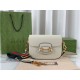 Gucci Horsebit 1955 Mini Bag White Leather