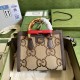 Gucci Diana Jumbo Gg Small Tote Bag Camel And Ebony Canvas