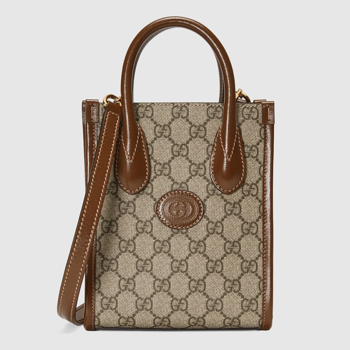 Gucci Mini Tote Bag With Interlocking G Gg Supreme