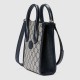 Gucci Mini Tote Bag With Interlocking G Beige And Blue Gg Supreme