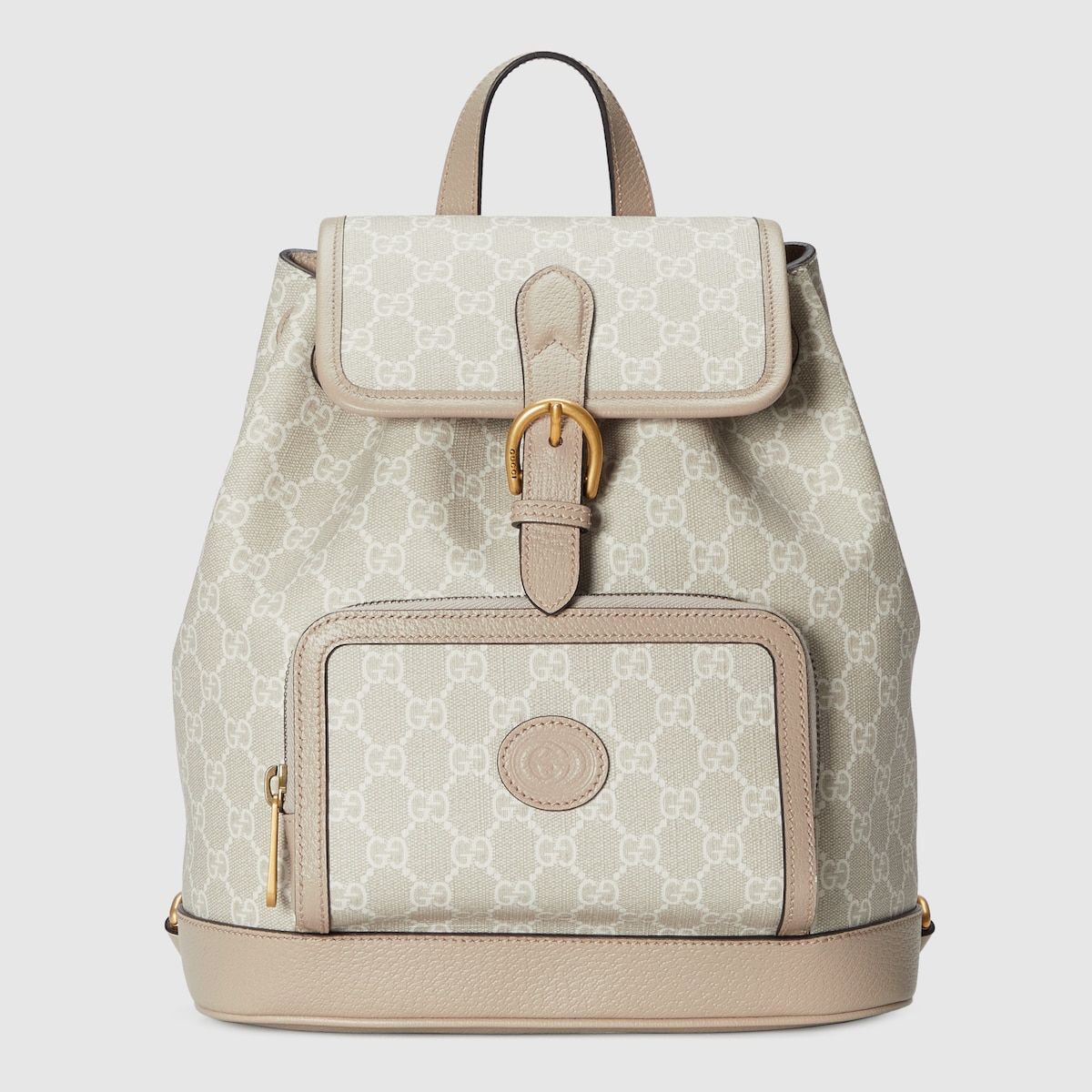 Gucci Backpack With Interlocking G Beige And White Gg Supreme