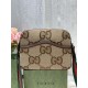 Gucci Jumbo Gg Messenger Bag Camel And Ebony Gg Canvas