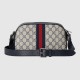 Gucci Ophidia Gg Crossbody Bag Beige And Blue Gg Supreme