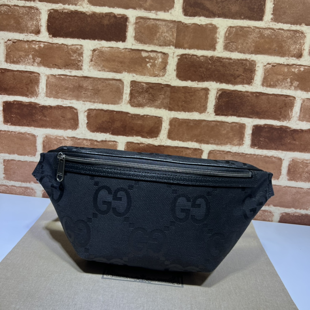 Gucci Jumbo Gg Belt Bag Black Gg Canvas