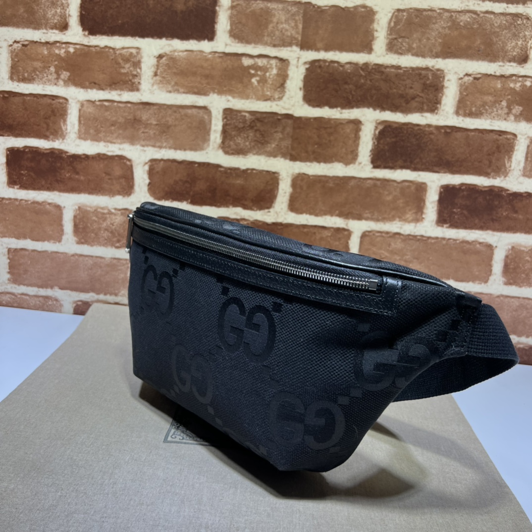 Gucci Jumbo Gg Belt Bag Black Gg Canvas