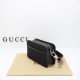 Gucci Jumbo Gg Mini Bag Black Canvas