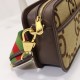 Gucci Jumbo Gg Mini Bag Camel And Ebony Gg Canvas