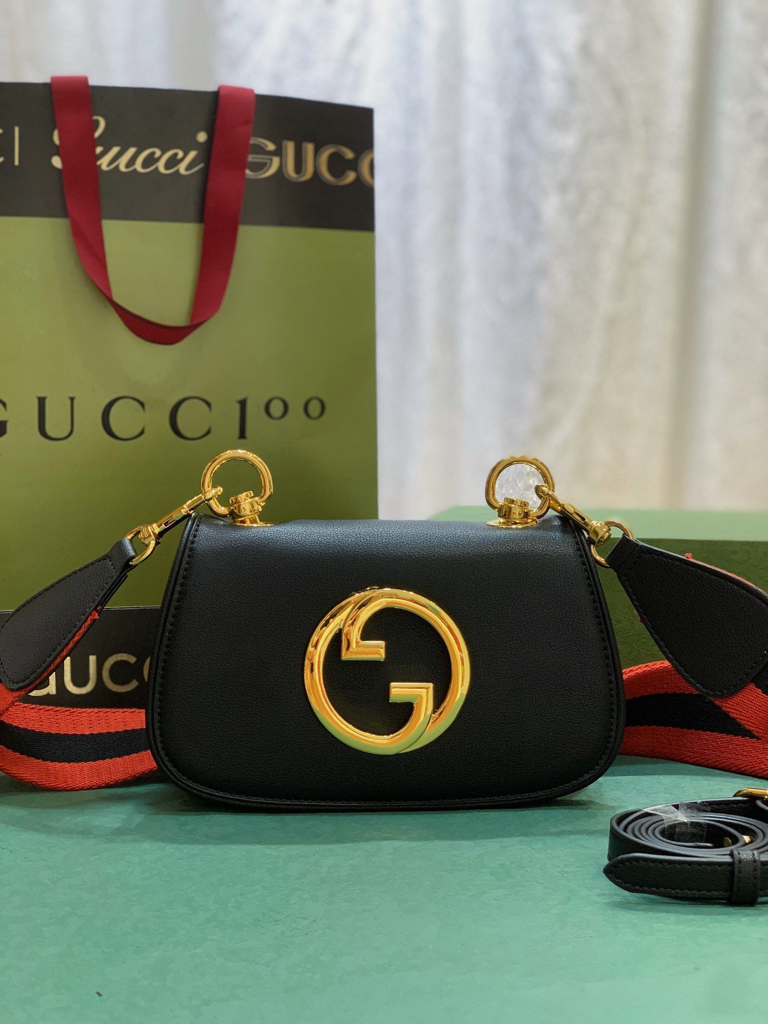 Gucci Blondie Mini Bag  Black Leather