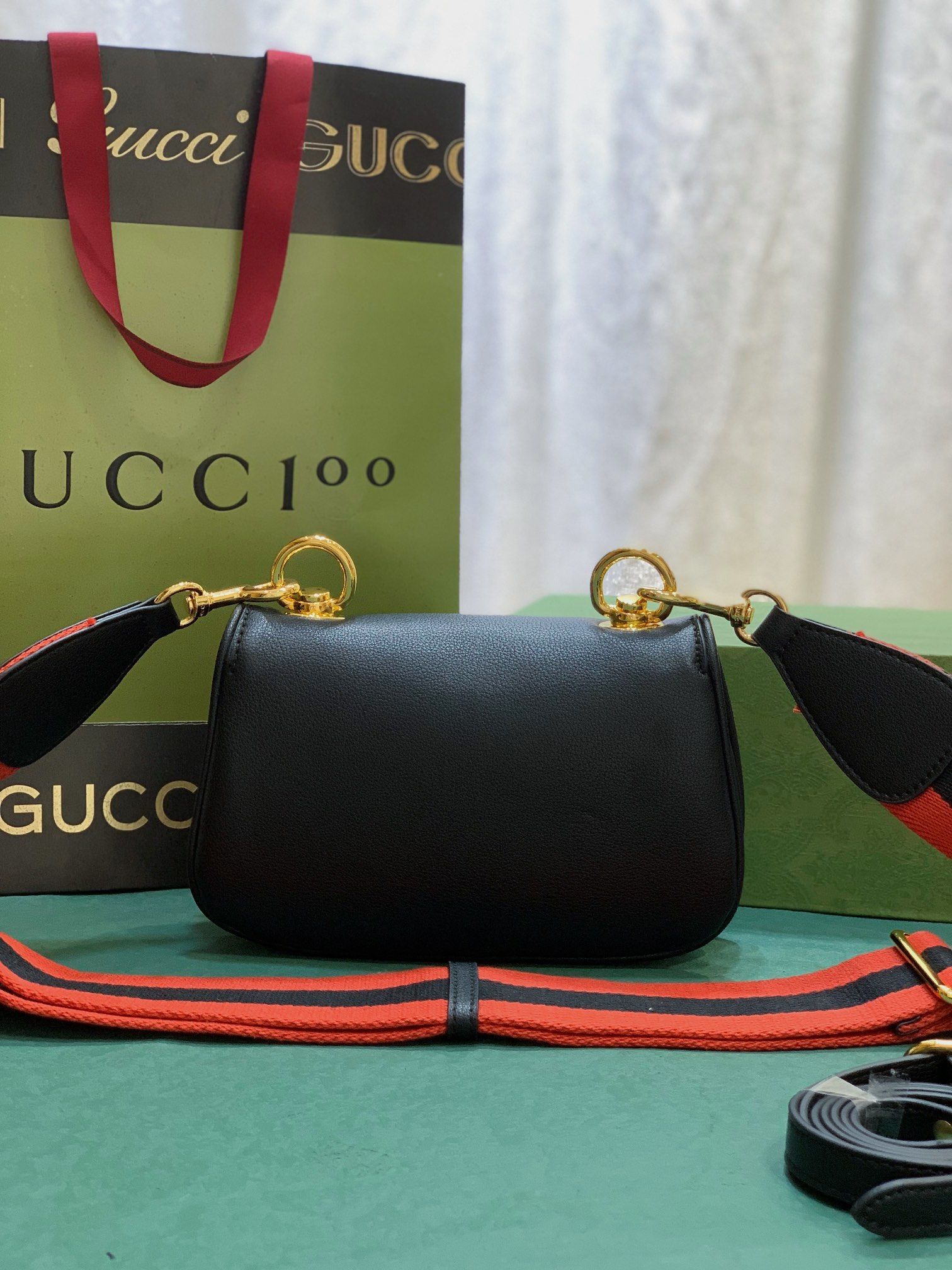 Gucci Blondie Mini Bag  Black Leather