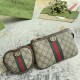 Gucci Ophidia Gg Heart Utility Belt Beige And Ebony Gg Supreme