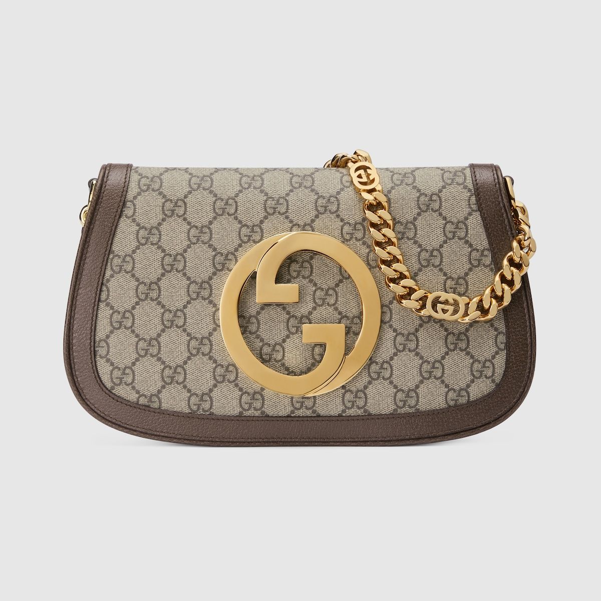 Gucci Blondie Shoulder Bag Beige And Ebony Supreme