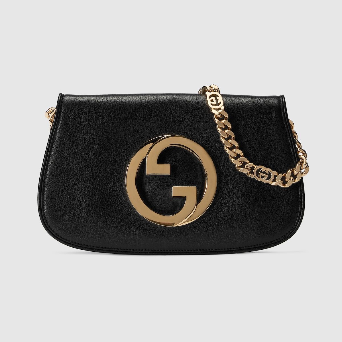 Gucci Blondie Shoulder Bag  Black Leather