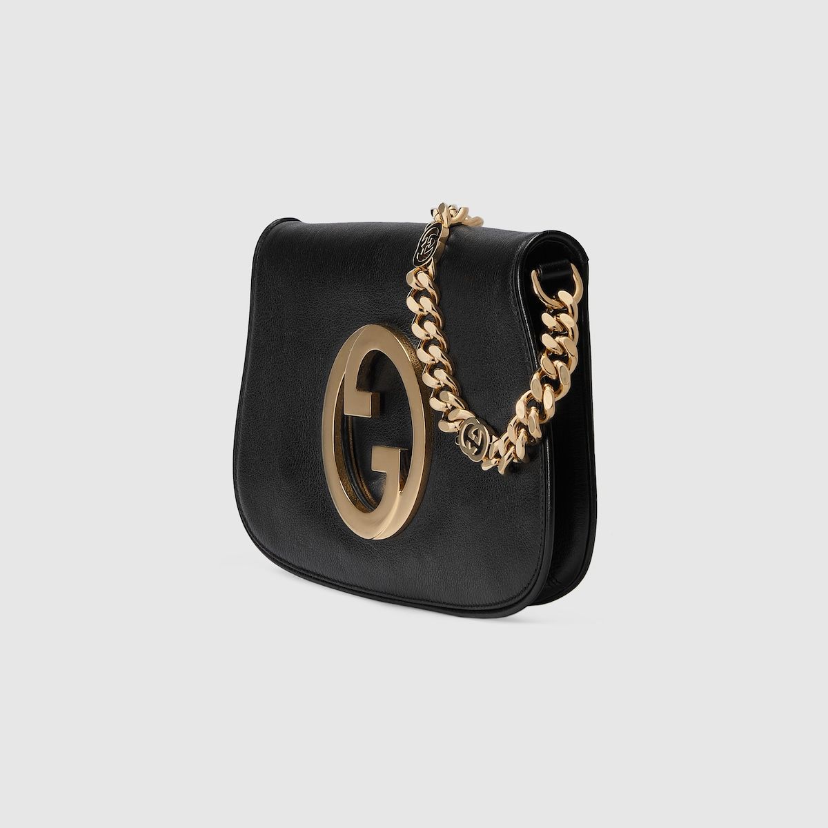 Gucci Blondie Shoulder Bag  Black Leather