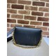 Gucci Blondie Shoulder Bag  Black Leather