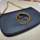 Gucci Blondie Shoulder Bag  Black Leather