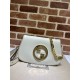 Gucci Blondie Shoulder Bag  White Leather