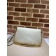 Gucci Blondie Shoulder Bag  White Leather