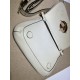 Gucci Blondie Shoulder Bag  White Leather