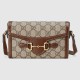 Gucci Horsebit 1955 Mini Bag Beige And Ebony Gg Supreme