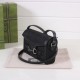 Gucci Horsebit 1955 Jumbo Gg Mini Bag Black Canvas