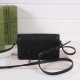 Gucci Horsebit 1955 Jumbo Gg Mini Bag Black Canvas