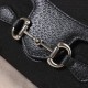 Gucci Horsebit 1955 Jumbo Gg Mini Bag Black Canvas