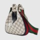 Gucci Attache Small Shoulder Bag Beige And Blue Supreme