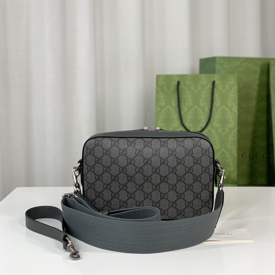 Gucci Ophidia Gg Crossbody Bag Grey And Black Supreme