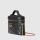 Gucci Gg Marmont Mini Top Handle Bag Black Leather