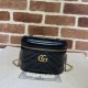 Gucci Gg Marmont Mini Top Handle Bag Black Leather