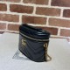 Gucci Gg Marmont Mini Top Handle Bag Black Leather