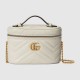 Gucci Gg Marmont Mini Top Handle Bag White Leather