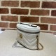 Gucci Gg Marmont Mini Top Handle Bag White Leather