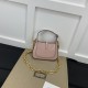 Gucci Jackie 1961 Mini Shoulder Bag Pink Patent Leather