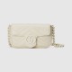 Gucci Gg Marmont Belt Bag White Leather